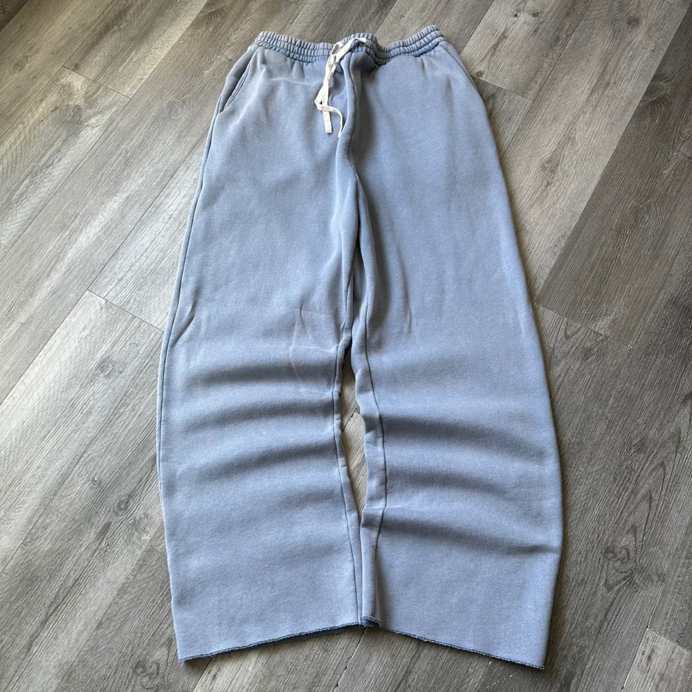 Blue Washed MNML baggy wide leg heavyweight sweatpants size XL mens